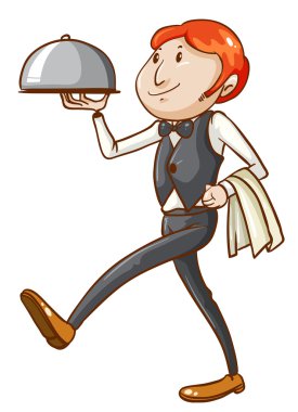 Garson bir basit kroki