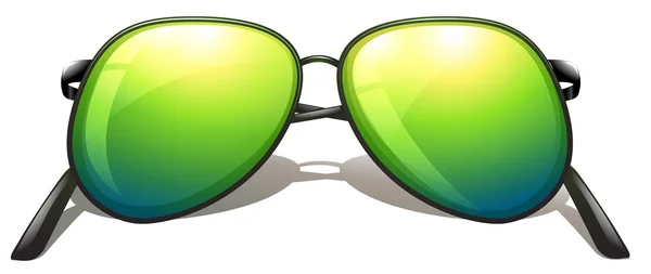 Gröna solglasögon — Stock vektor
