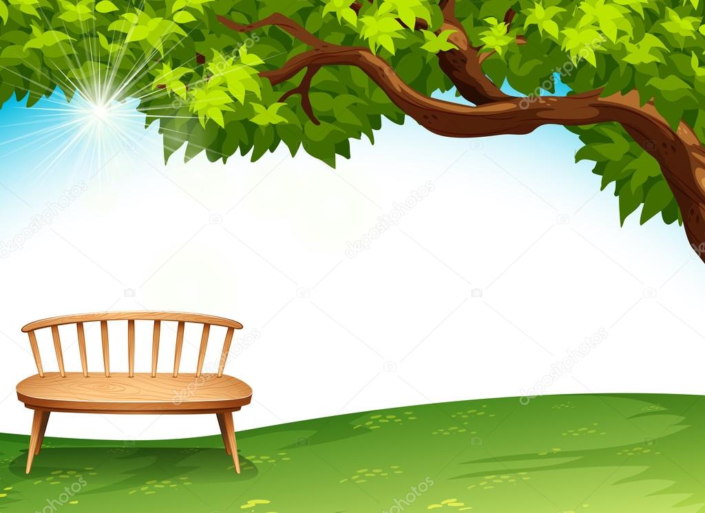 A chair near the tree