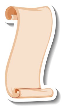 Boş eski parşömen kağıdı çizimi