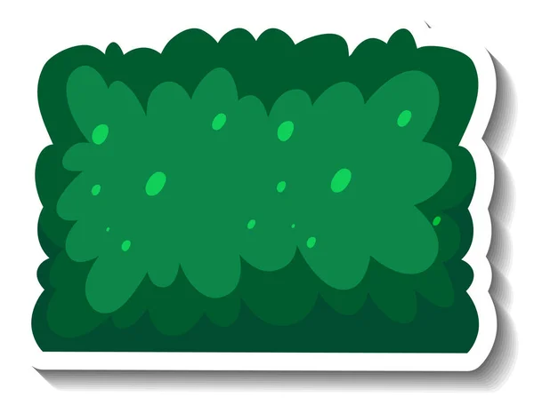 Arbusto Verde Ilustração Estilo Cartoon — Vetor de Stock
