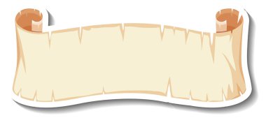 Boş eski parşömen kağıdı çizimi