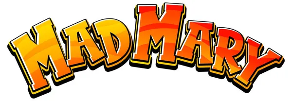 Иллюстрация Логотипа Mad Mary — стоковое фото