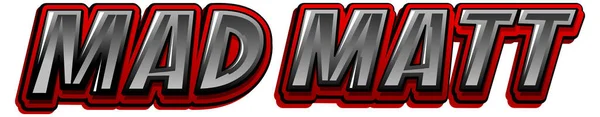 Иллюстрация Логотипа Mad Matt — стоковое фото
