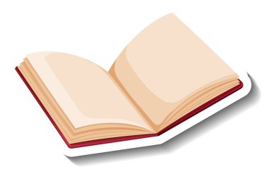 Boş sayfalar illüstrasyonuyla açılan kitap