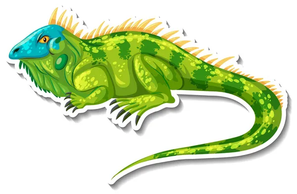 Illustrazione Iguana Animale Selvatico Cartone Animato — Vettoriale Stock