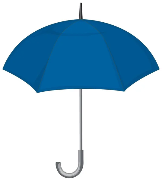 Open Blue Umbrella Isolated Illustration — Stock Vector