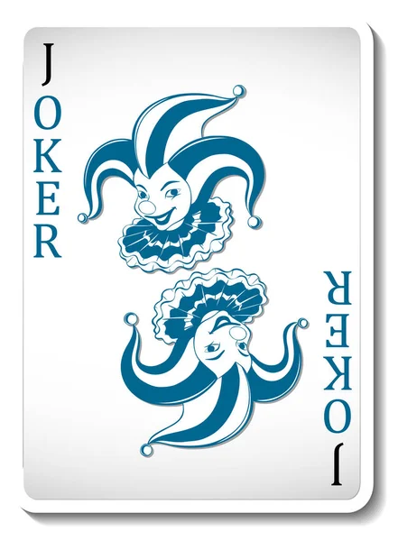 Joker Playing Card Ilustracja Izolowana — Wektor stockowy