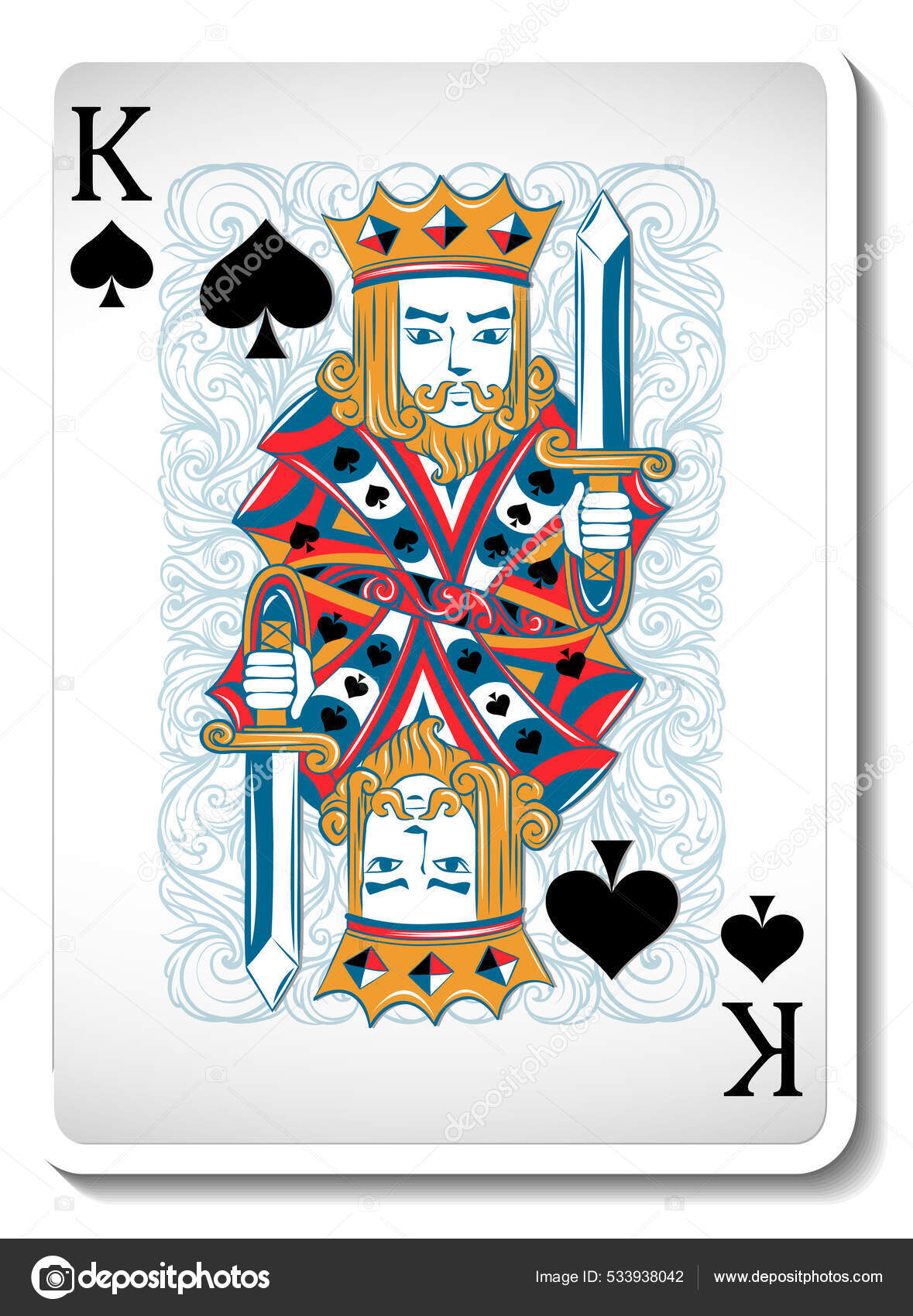 Quadro Baralho Poker Arte Rei de Copas Jogo Cartas