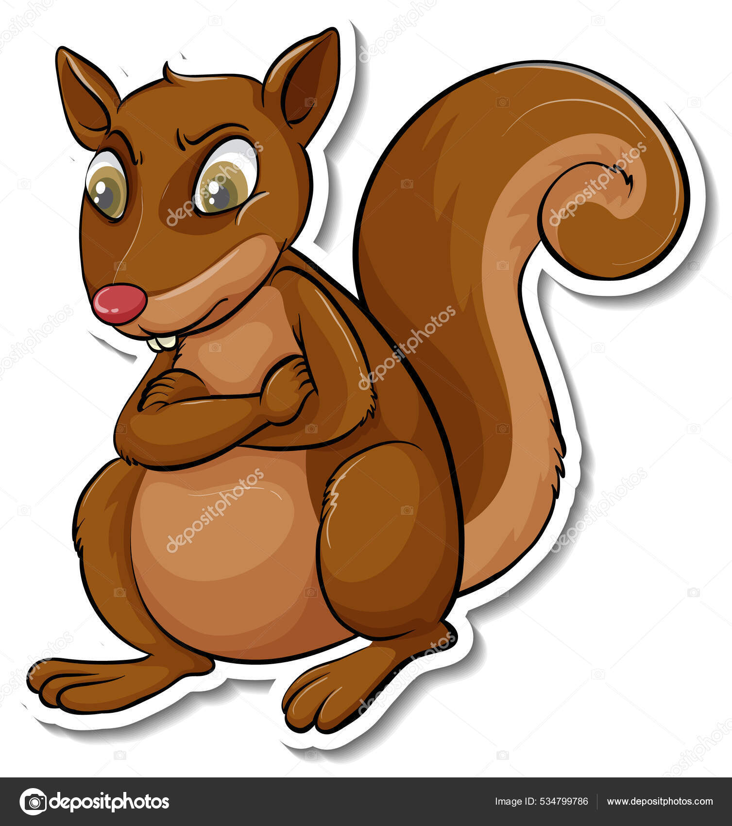 Squirrel Animal Cartoon Sticker Illustration Stock Vector Image by ©blueringmedia #534799786 Squirrel Animal Cartoon Sticker Illustration Stock Vector Image by ©blueringmedia #534799786