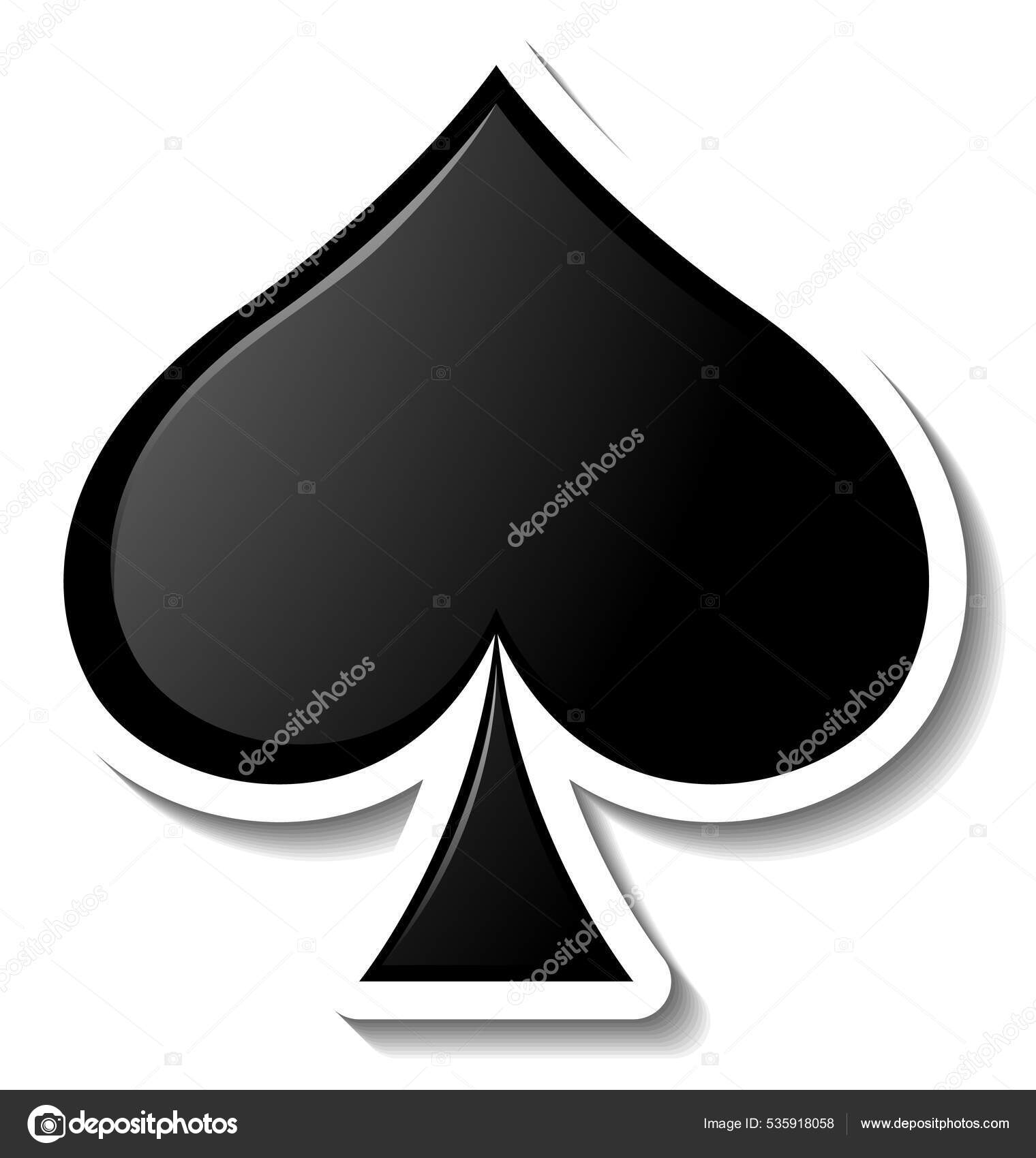 Playing cards spade