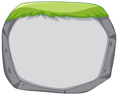 Boş taş tahtası izole edilmiş çizim