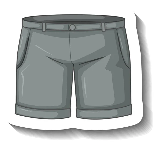 卡通棉布短裤贴纸插图 — 图库矢量图片