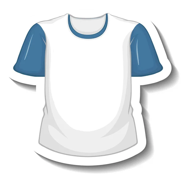 Adesivo Shirt Bianca Con Illustrazione Coathanger — Vettoriale Stock