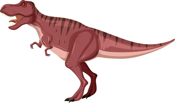 Tyrannosaurus Dinosaurio Rex Sobre Fondo Blanco Ilustración — Vector de stock