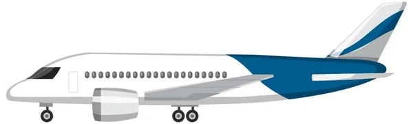 Ein Flugzeug Cartoon Stil Isolierte Illustration — Stockvektor