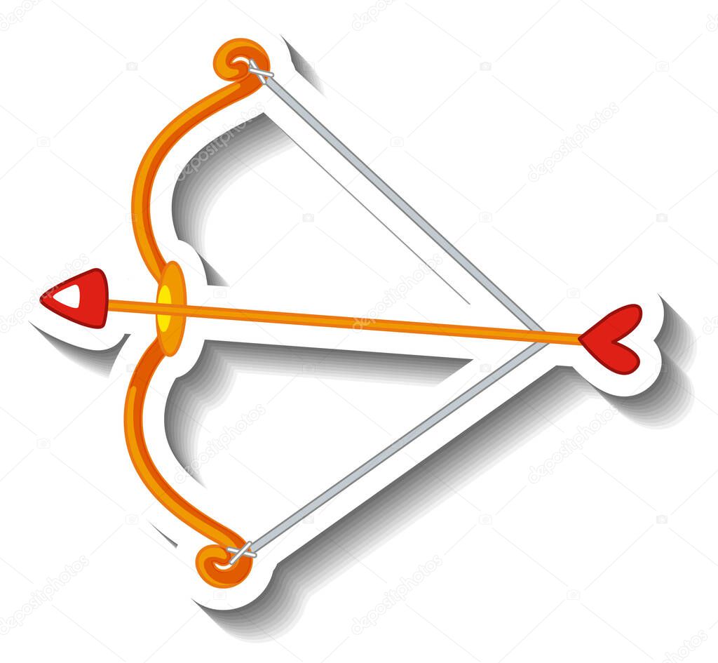 Arco Cupido Flecha Ilustración Estilo Dibujos Animados Vector de Stock de  ©blueringmedia 549924814