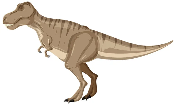 Tyrannosaurus Rex Dinossauro Sobre Fundo Branco Ilustração — Vetor de Stock