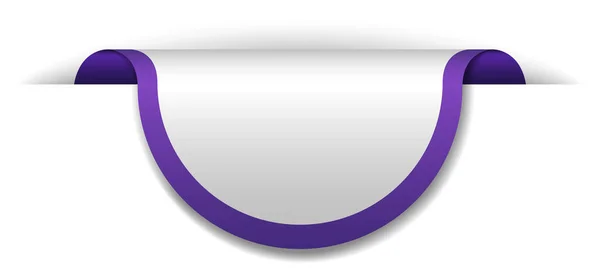 Violet Banner Design Auf Weißem Hintergrund Illustration — Stockvektor