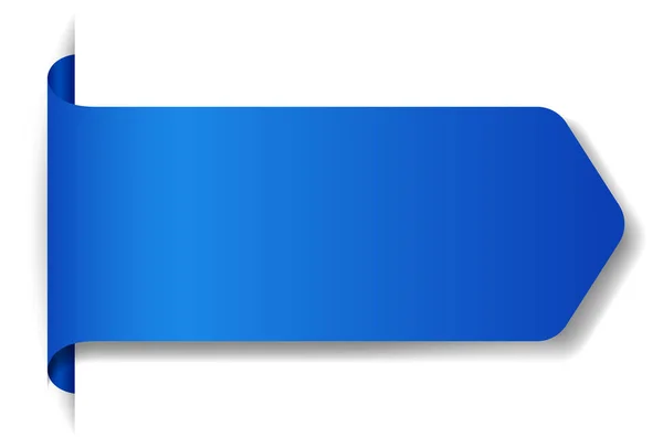 白を基調としたブルーのバナーデザインイラスト — ストックベクタ