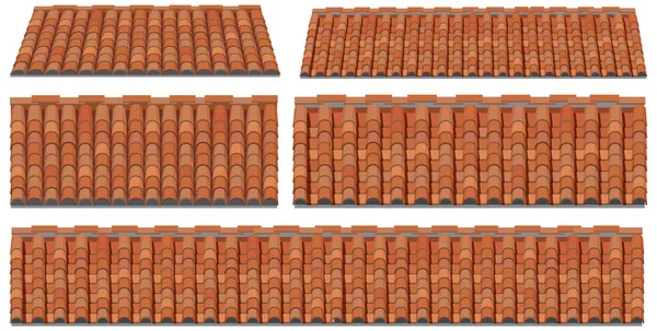 白い背景のイラストの屋根のデザイン — ストックベクタ