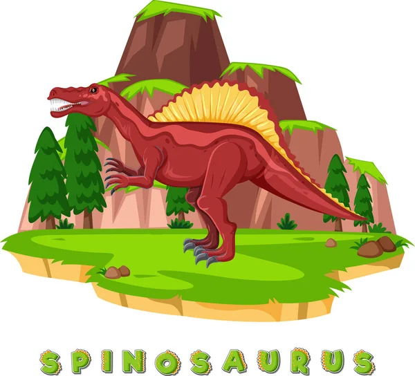 jogo de educação para crianças cortadas e coladas com dinossauros  pré-históricos bonitos dos desenhos animados spinosaurus 9639019 Vetor no  Vecteezy