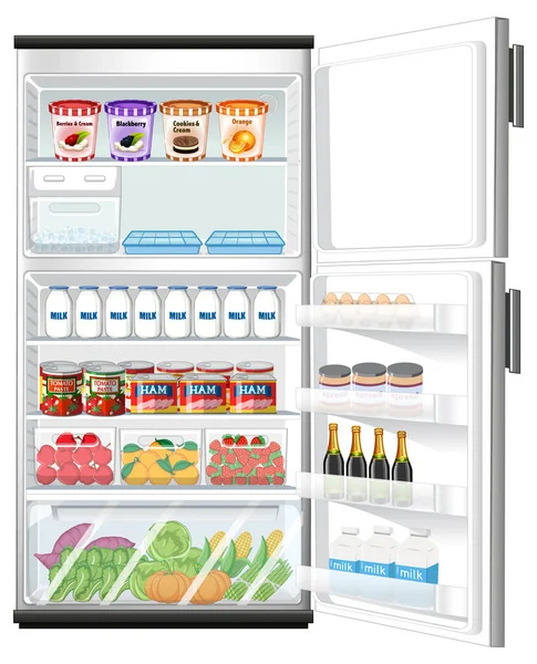 삽화가 냉장고 — 스톡 벡터