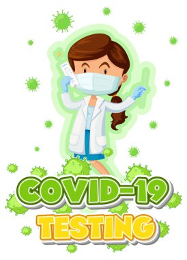 Antijen test kiti çizimi ile Covid-19 testi