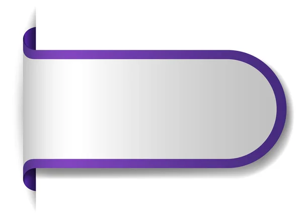 白色背景图上的紫罗兰横幅设计 — 图库矢量图片