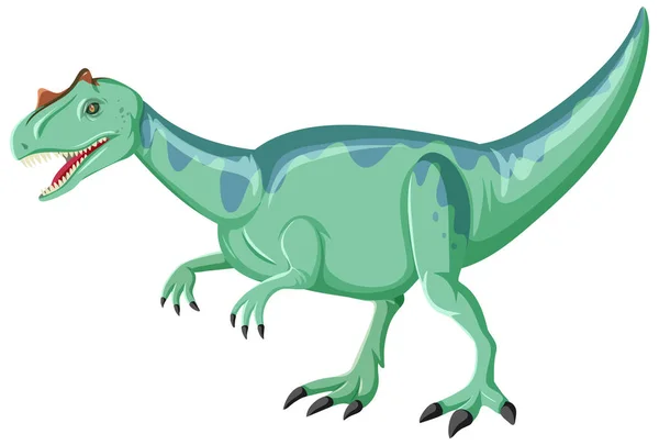 Dinosaur Carnotaurus White Background Illustration — Stock Vector