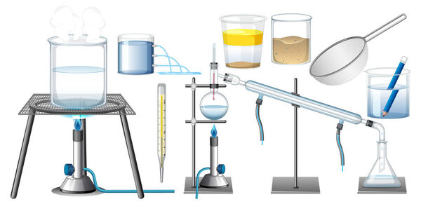 Комплект оборудования, необходимого для иллюстрации научных экспериментов