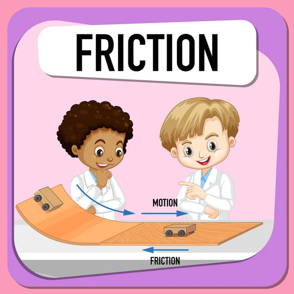 Tudományos Kísérlet Gyerekeknek Koncepció Illusztráció — Stock Vector