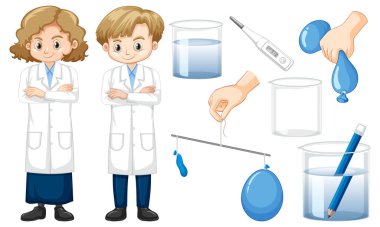 Balonlarla yapılan bilimsel deney nesneleri