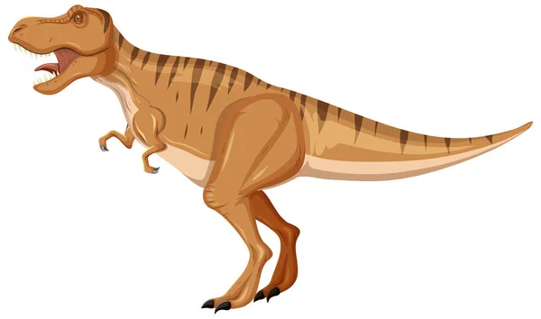 Тіранозавр Рекс Динозавр Білому Тлі Ілюстрація — стоковий вектор