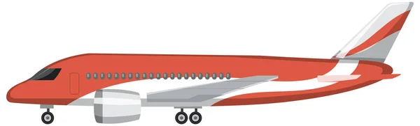 Ein Flugzeug Cartoon Stil Isolierte Illustration — Stockvektor