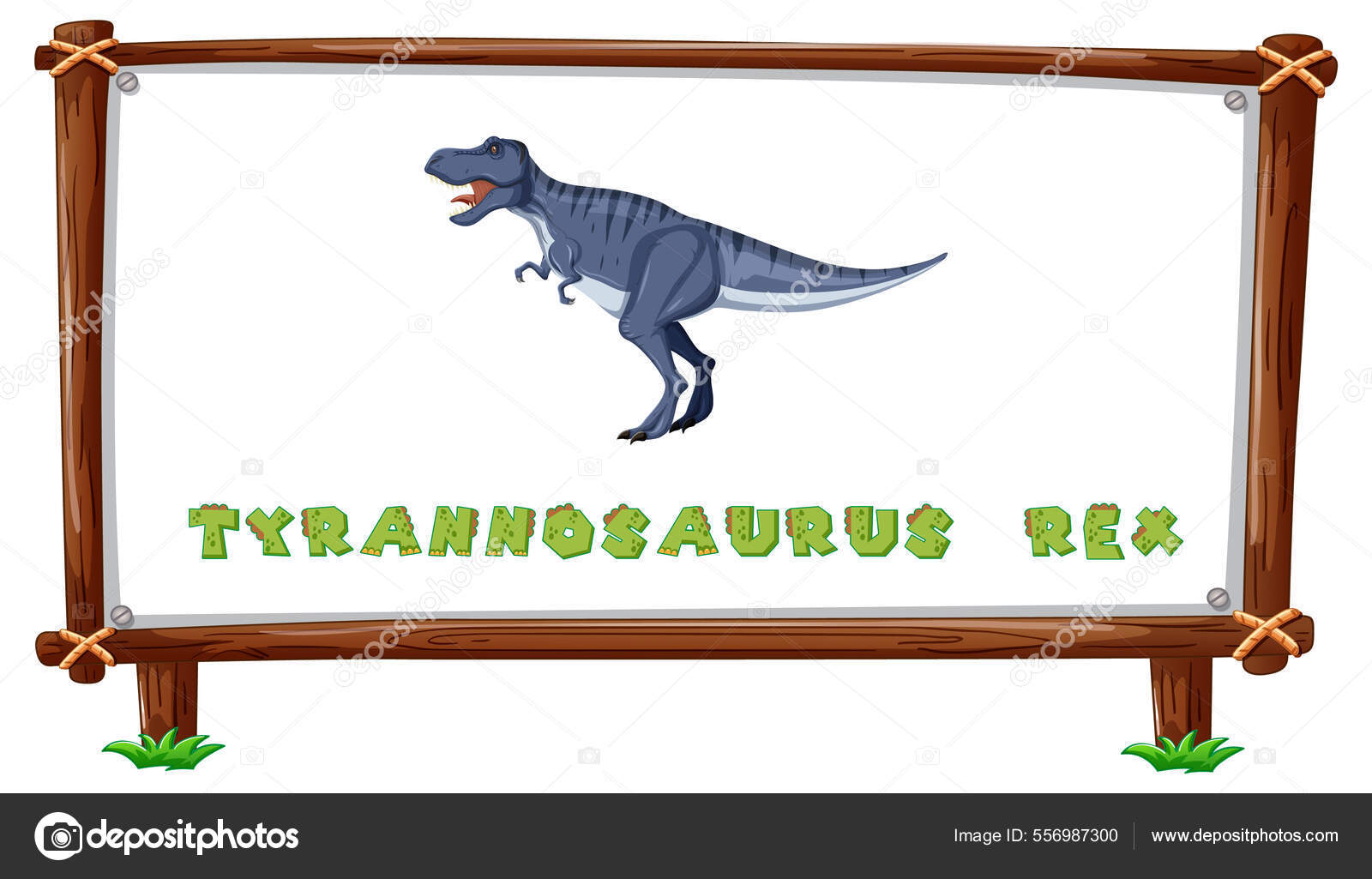 Dinossauro dos desenhos animados, tyrannosaurus rex, livro de