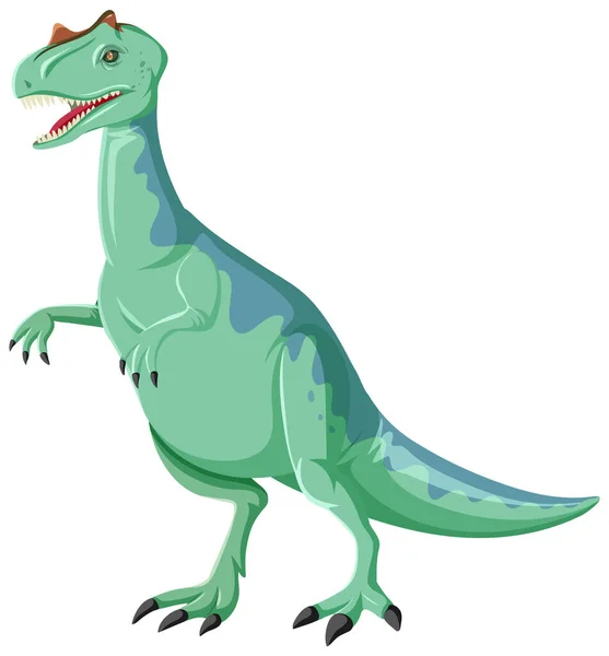 Карнозавр Динозавра Білому Тлі Ілюстрація — стоковий вектор