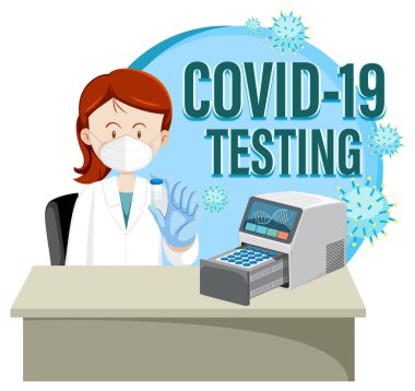 PCR makine çizimi ile Covid 19 testi