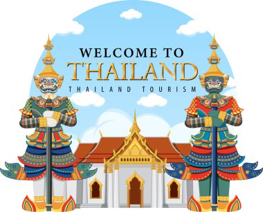 Devasa şeytanlar Tayland cazibesi ve çember çizim ikonu