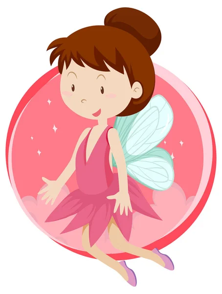 Fantasía Ángel Personaje Sobre Fondo Blanco Ilustración — Vector de stock