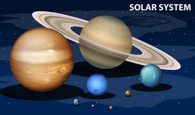 Uzayda gezegen Earth Illustration