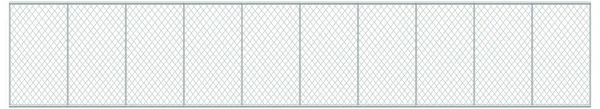 Metal Chain Link Fence White Background Illustration — Stock Vector