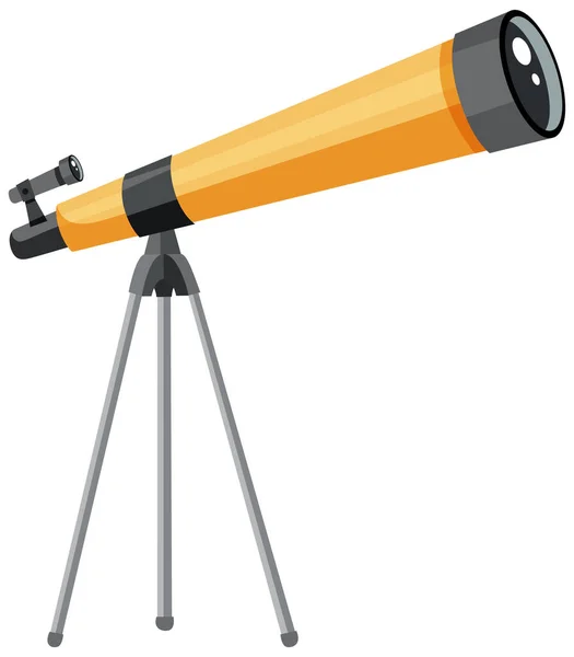 Telescopio Con Cavalletto Illustrazione — Vettoriale Stock