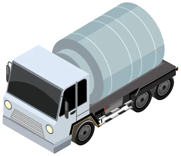 Camion Container Con Concetto Trasporto Merci Illustrazione — Vettoriale Stock