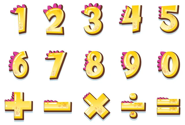 Compter Nombre Illustration Des Symboles Mathématiques — Image vectorielle