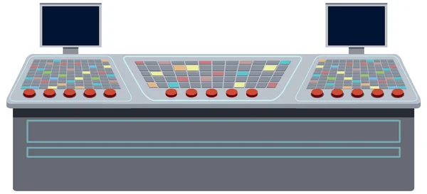 Control Panel Monitor Illustration — Vetor de Stock