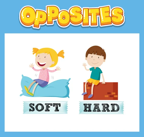 Çocuk resimlemesi için karşıt İngilizce kelimeler