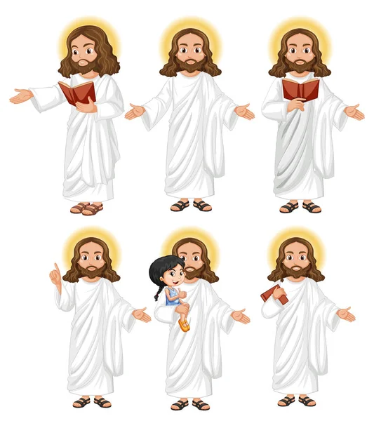 İncil ve kız illüstrasyonuyla Holyman