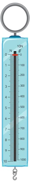 Ein Newtonmeter Auf Weißem Hintergrund — Stockvektor