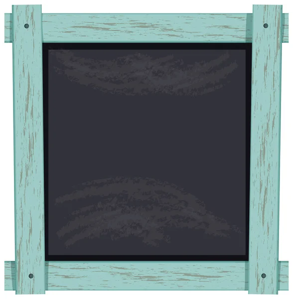 Quadro Negro Com Quadro Madeira Pastel Ilustração —  Vetores de Stock